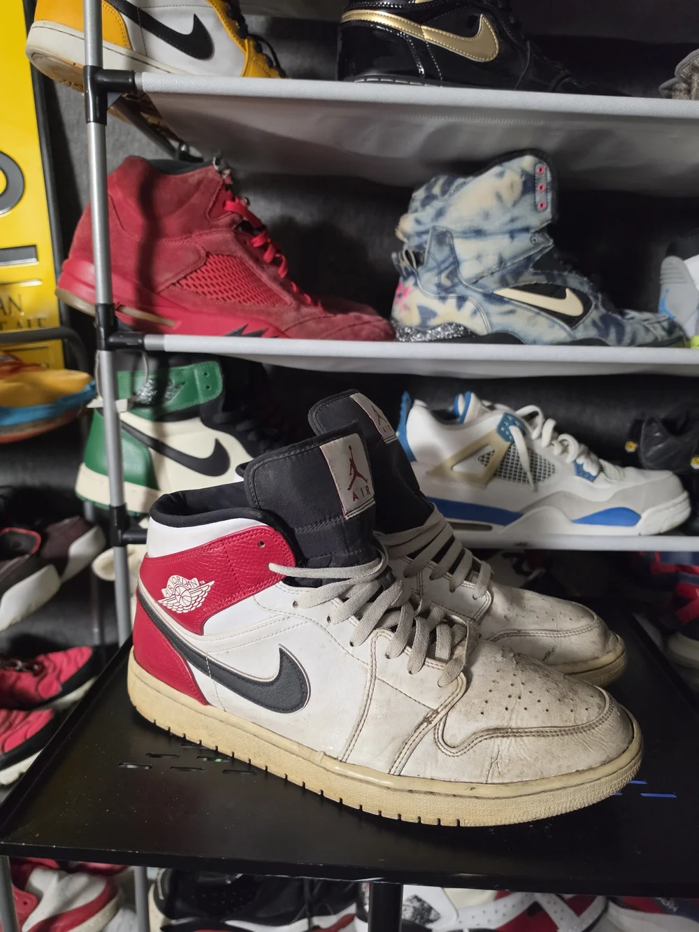 🔥 Nike Air Jordan 1 Chicago Men Size 13 Retro High Top Sneakers White/Red/Black